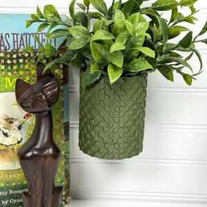 Geo Wall Hanging Planter, Indoor Plant Pot, Screw On Drip Tray, Geometric Design